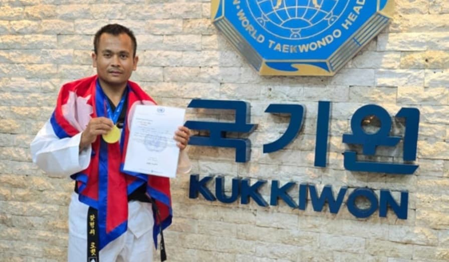 राजकुमारलाई कोरियामा स्वर्ण