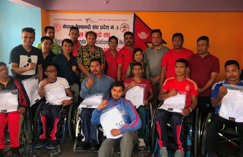 ह्वील चियर तेक्वान्दोलाई प्रायोजन