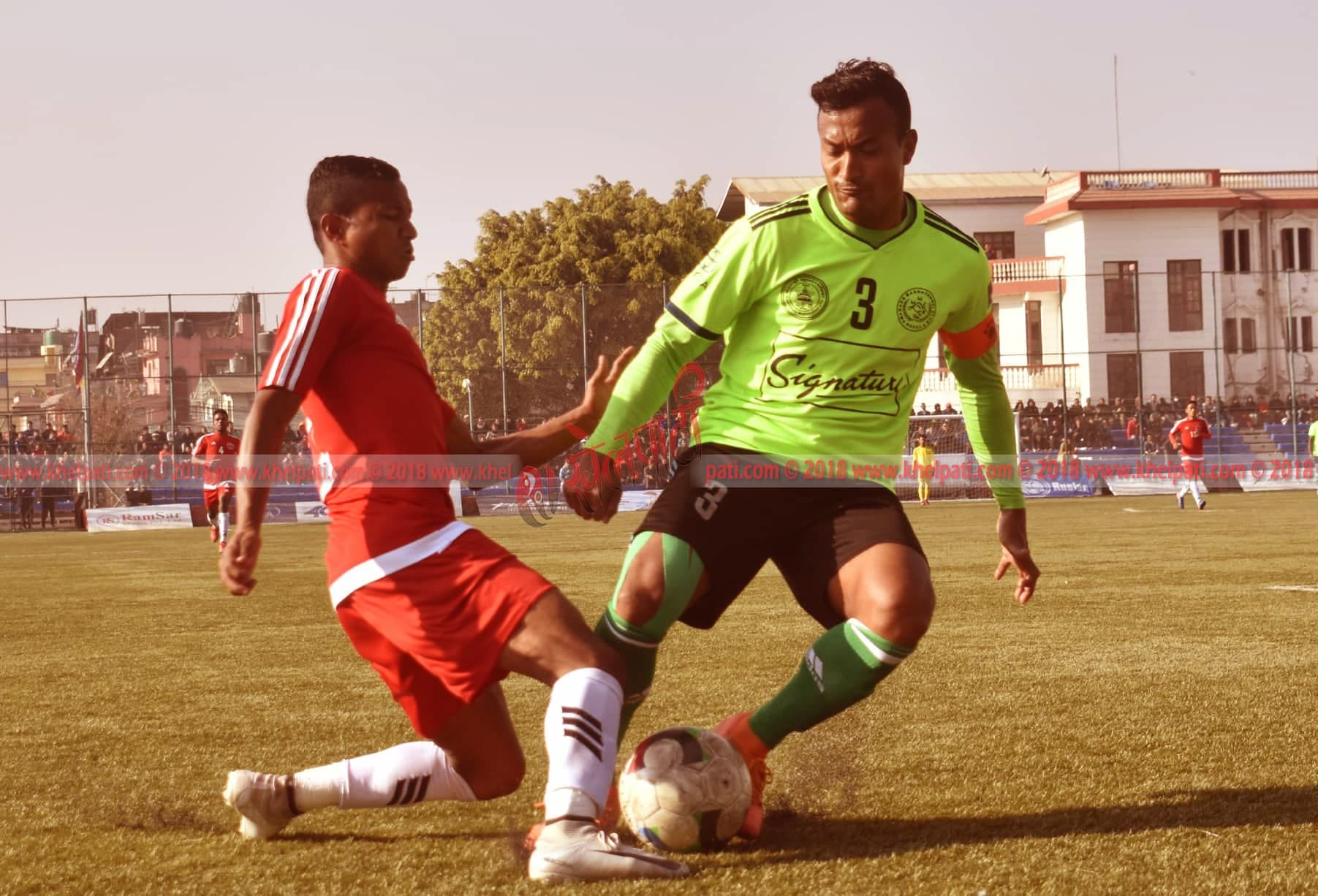 पहिलो हाफमा पुलिससंग मनाङको बराबरी