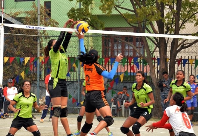 न्यु डाइमण्ड भलिबलको उद्घाटनमा एपीएफ र टप्स भिड्ने