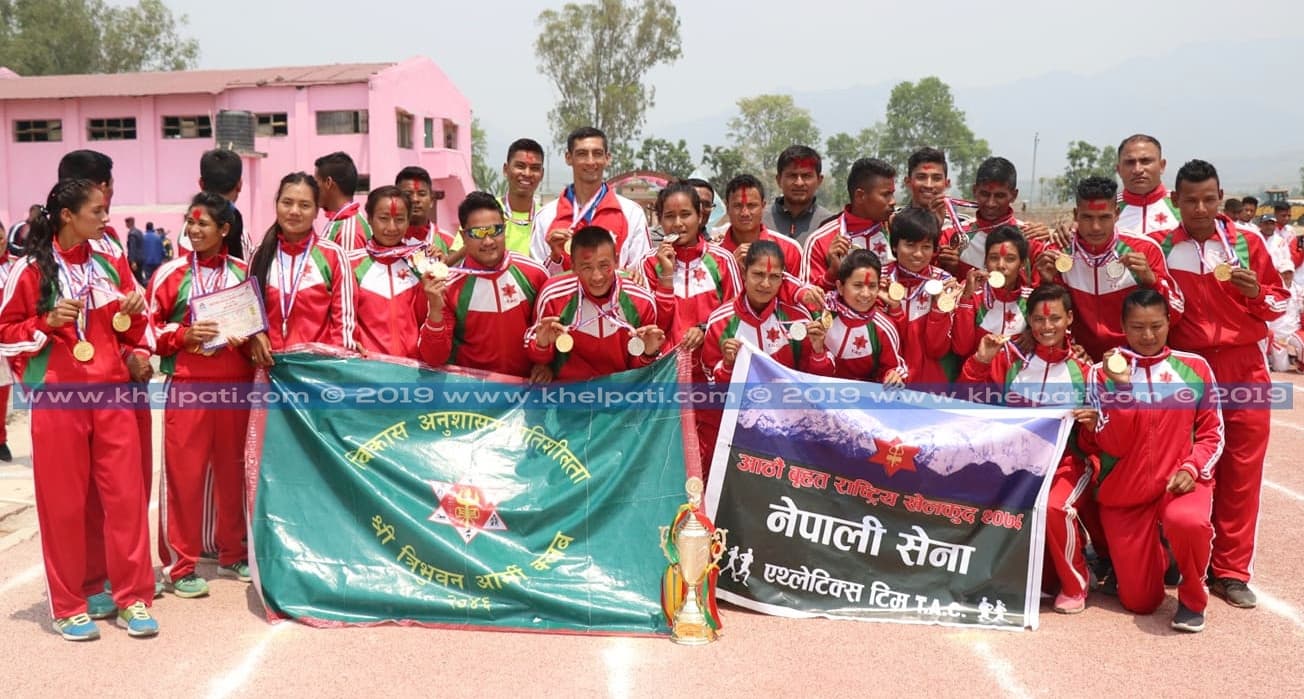 एथ्लेटिक्समा आर्मीलाई सर्वाधिक २१ स्वर्ण (फोटो फिचर)