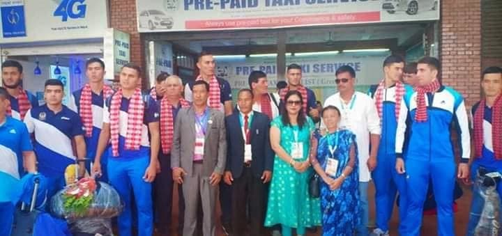उज्वेकिस्तानको भलिबल टिम नेपालमा
