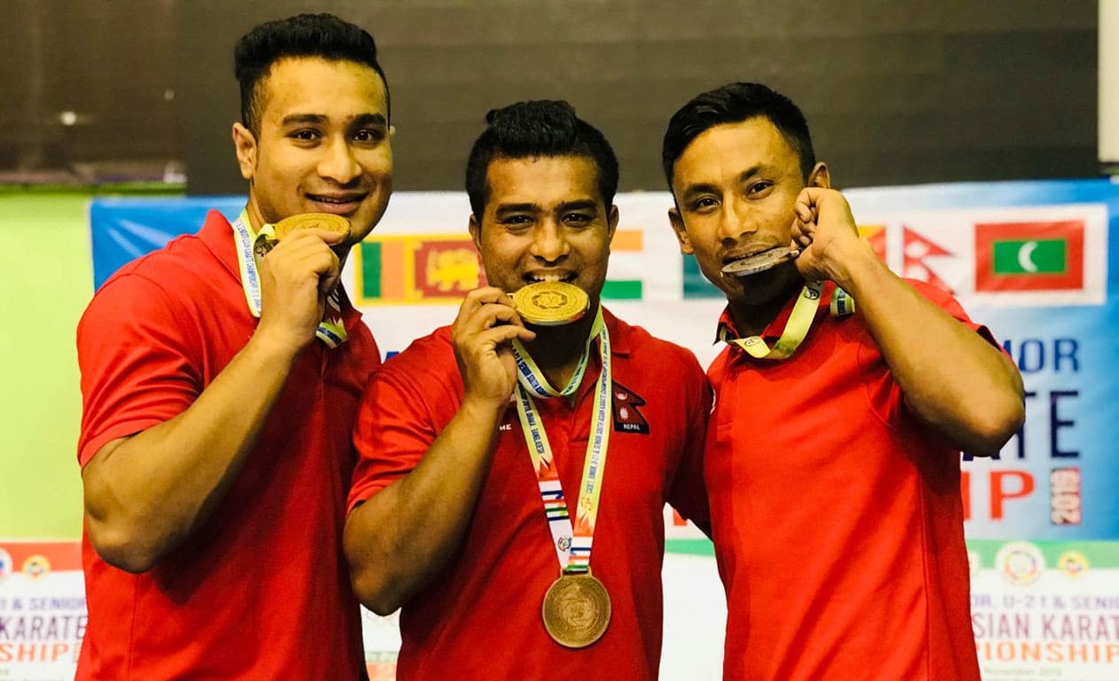 दक्षिण एसियाली करातेमा नेपाललाई ८ स्वर्ण