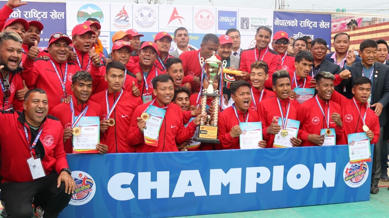 आर्मीलाई हराउँदै गण्डकी च्याम्पियन