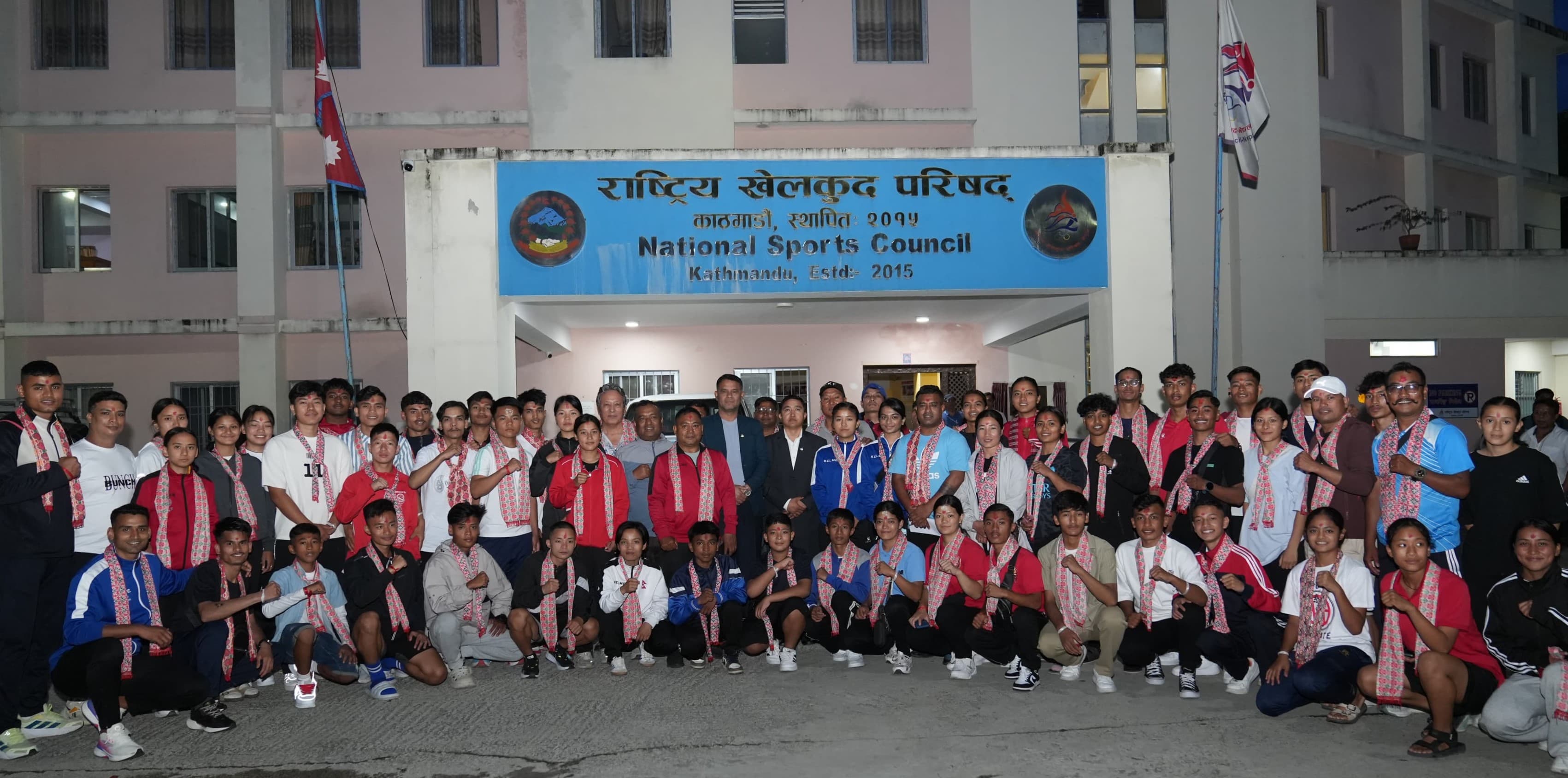 ६३ कराते खेलाडी श्रीलंका प्रस्थान