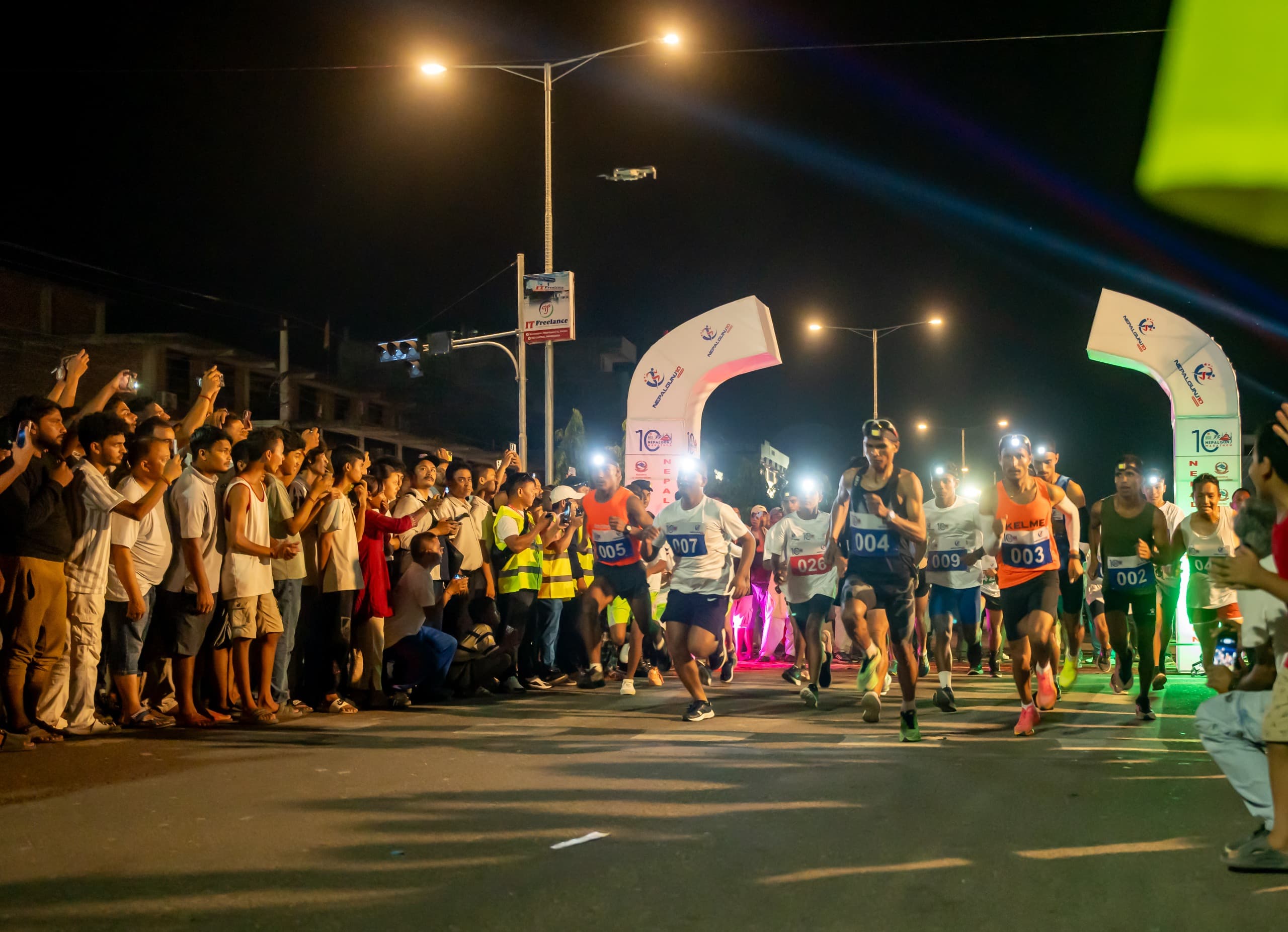 नेपालगन्ज १० नाइट रनमा रिले दौड समावेश