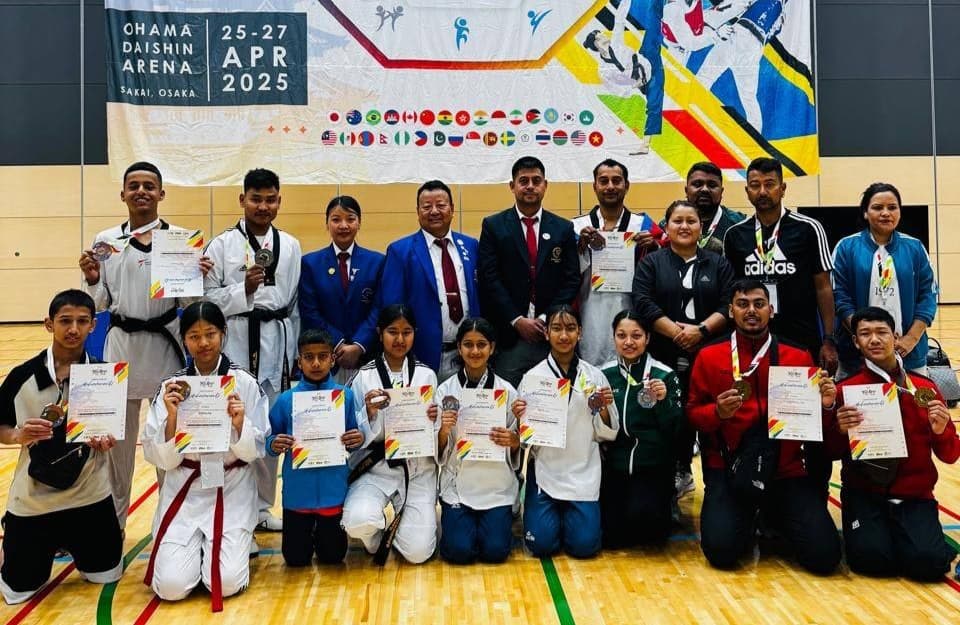 वाटा अन्तर्राष्ट्रिय तेक्वान्दोमा नेपाललाई दुई स्वर्ण