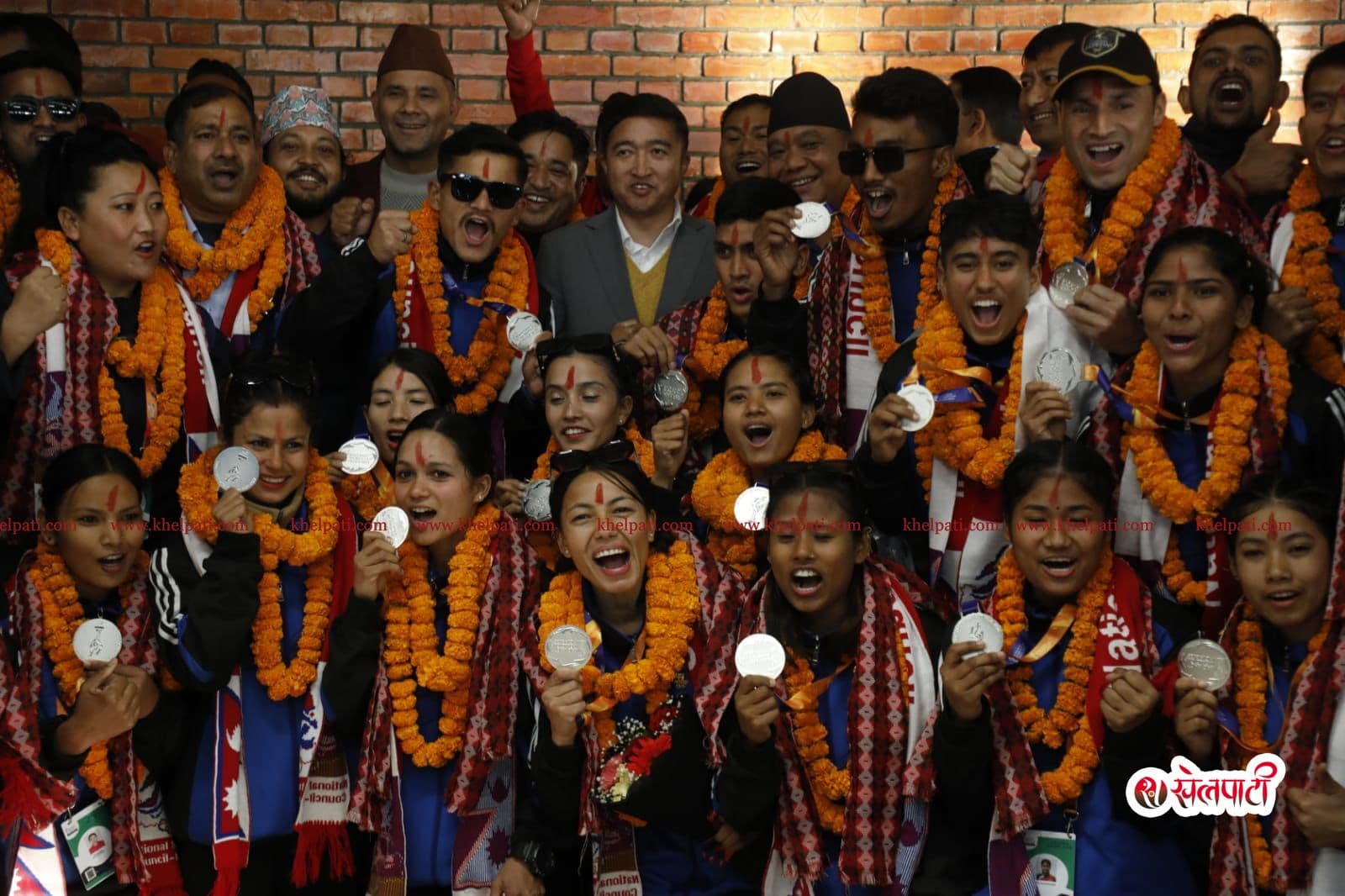 खो–खो विश्वकपमा रजत पदक जितेका खेलाडी सम्मानित