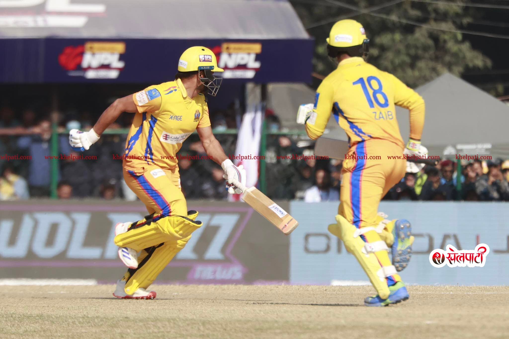 जैब र विनोदको शतकीय साझेदारीमा जनकपुरलाई विशाल लक्ष्य