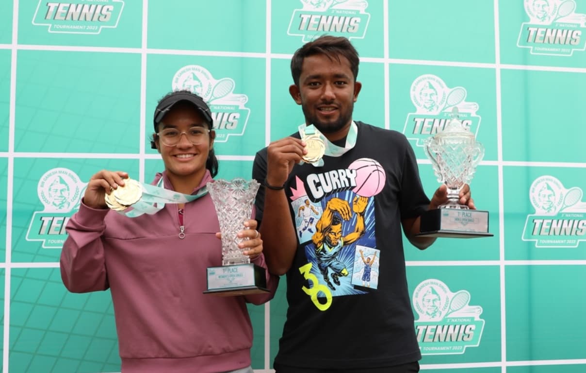 वीर गणेशमान टेनिस : प्रदीप र अभिलाषा च्याम्पियन