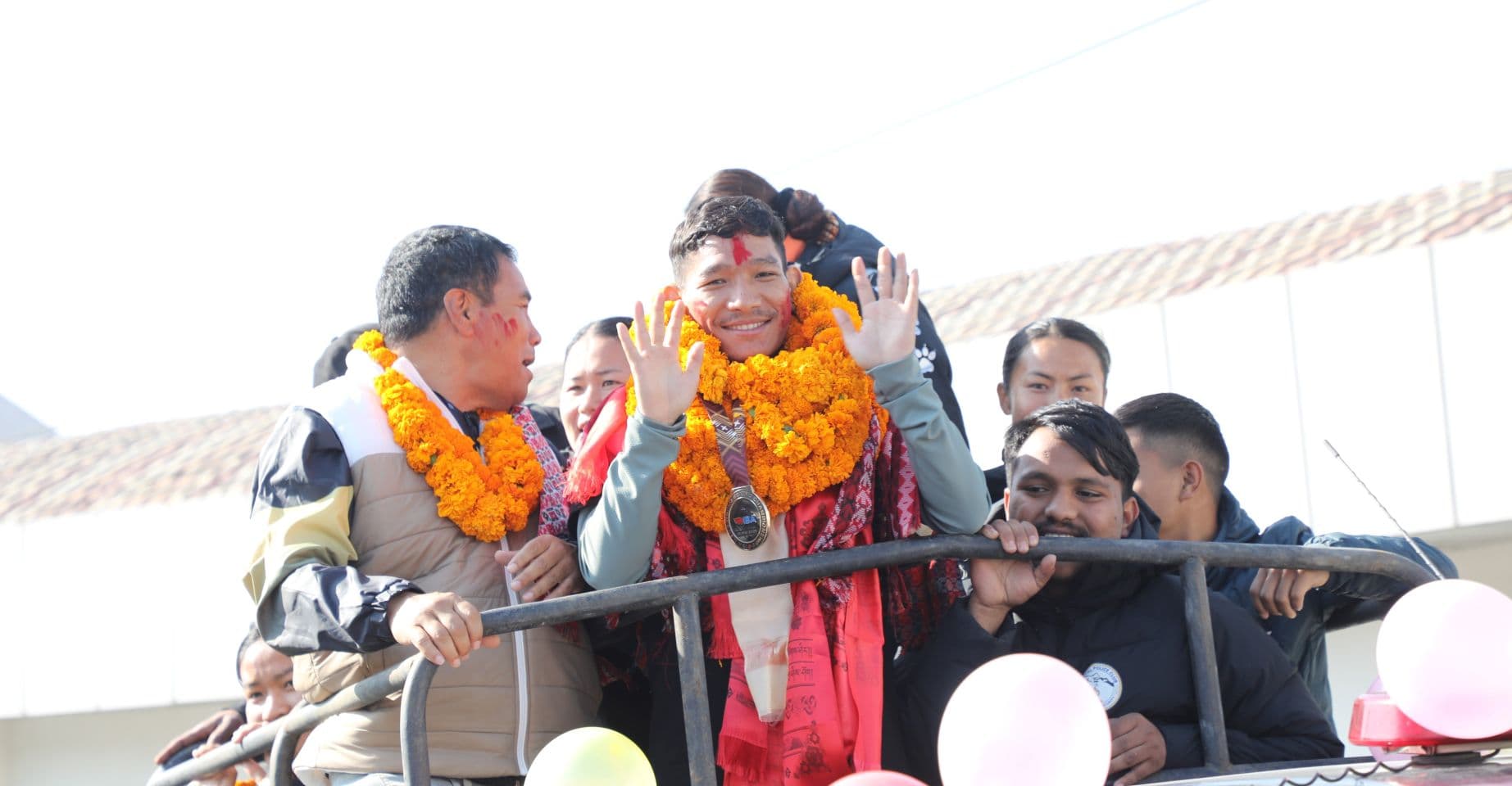 विश्व बक्सिङका पदक विजेता चन्द्रको भब्य स्वागत