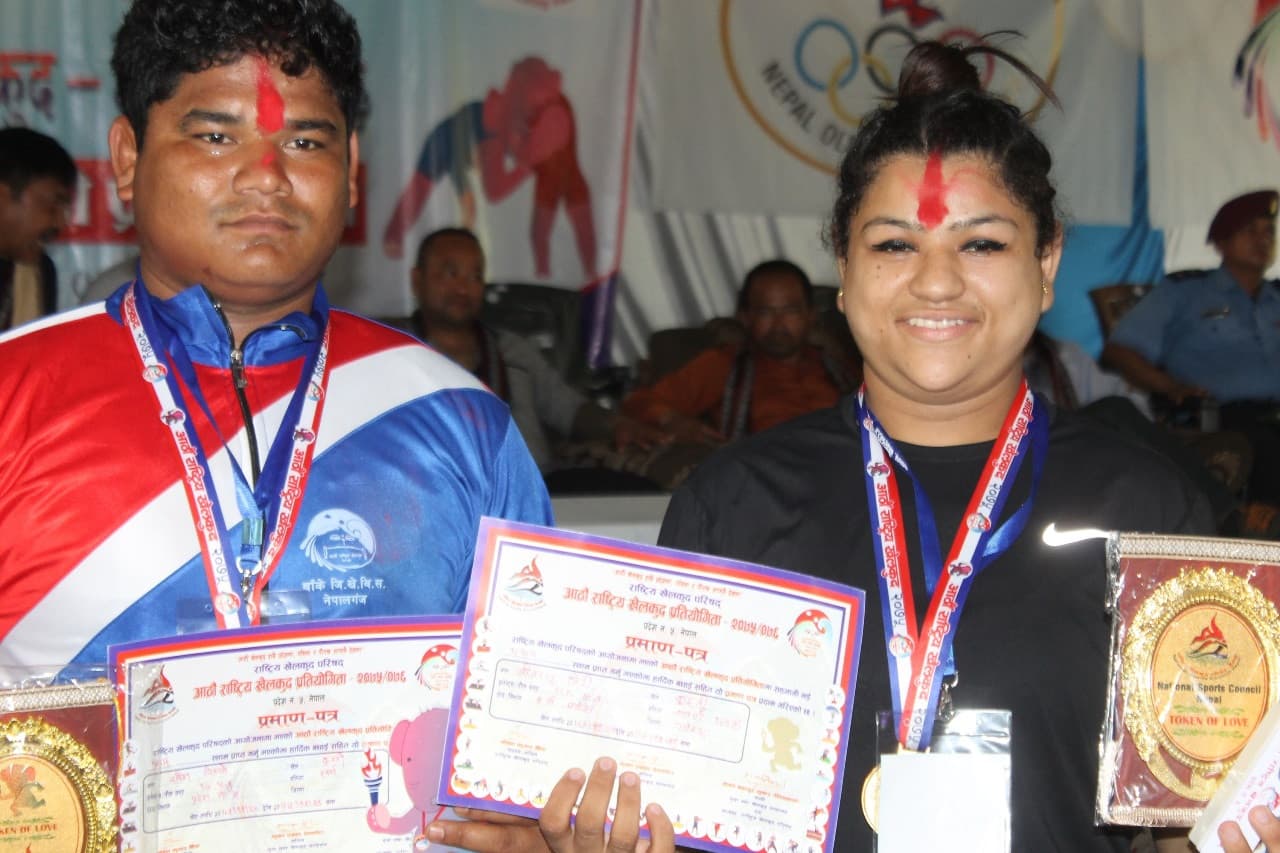 कुस्तीमा प्रदेश २ को रवाफ, जित्यो ६ स्वर्ण