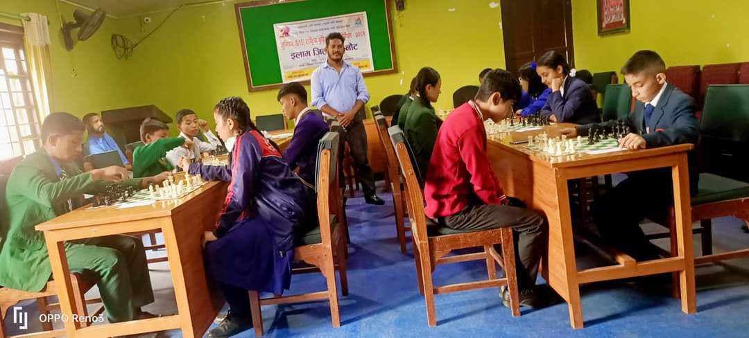 इलाममा जुनियर चेस प्रतियोगिता सम्पन्न