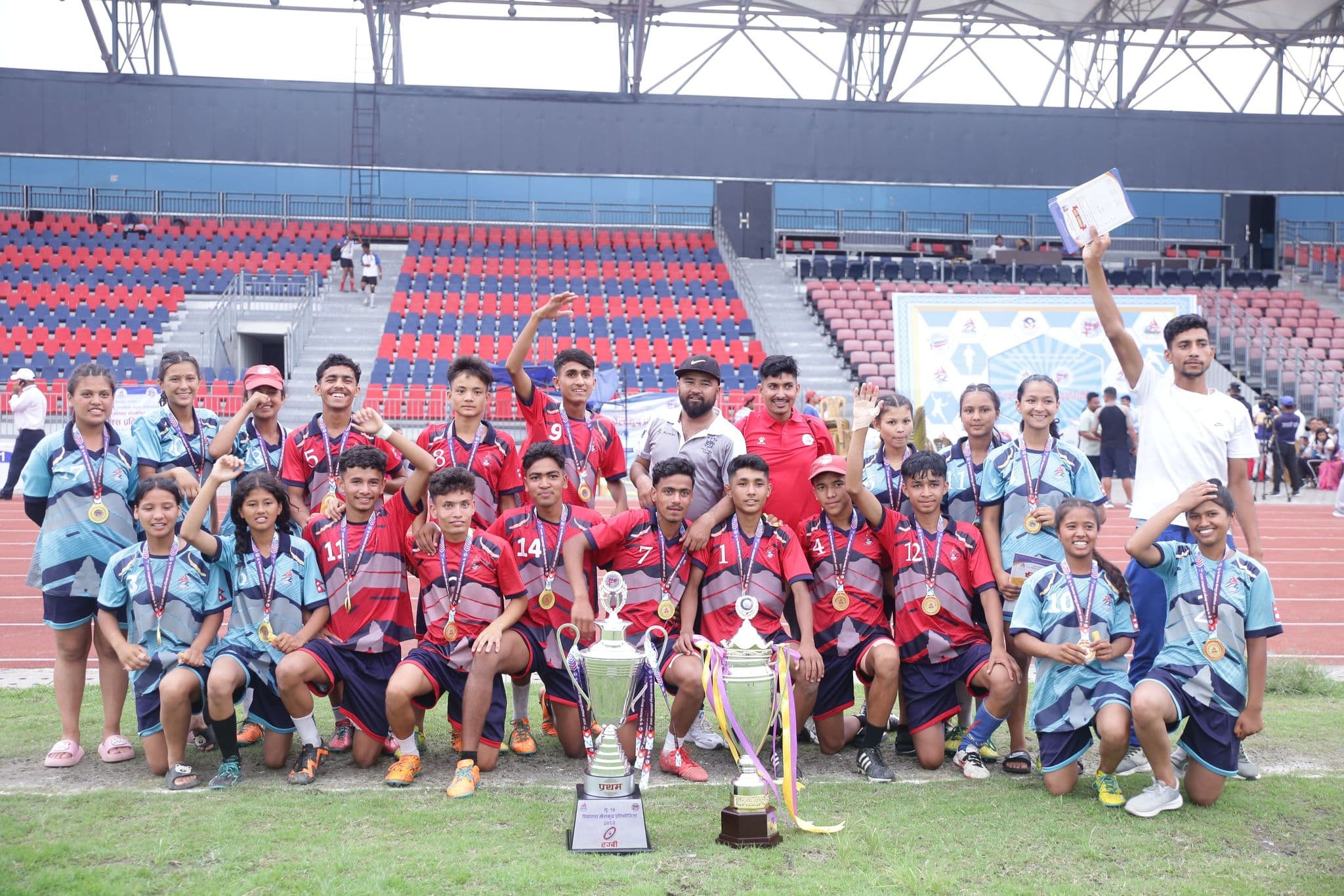 रग्बीमा कर्णाली प्रदेशलाई दोहोरो स्वर्ण