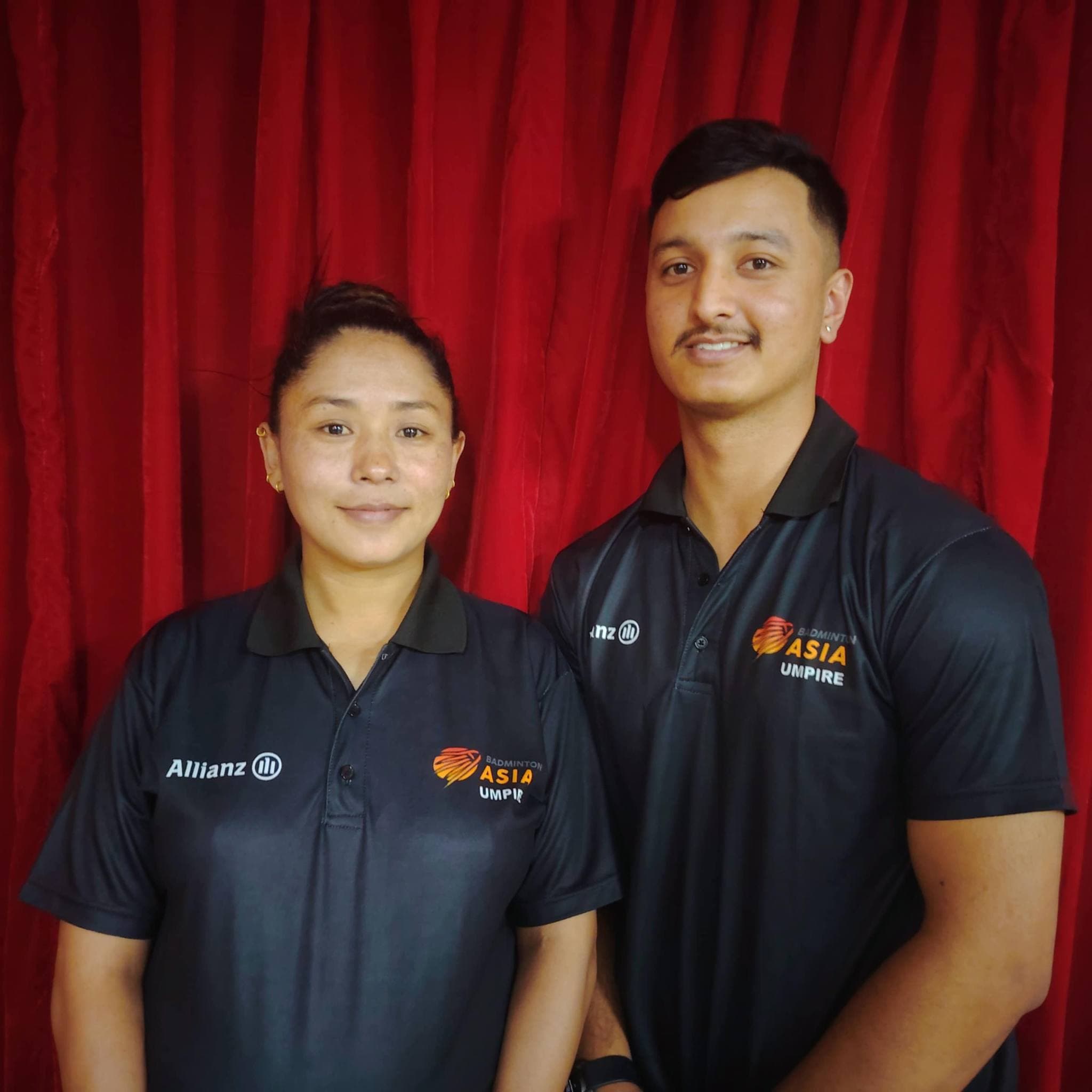 कृतन र मन्दिरा बने ब्याडमिन्टन एसियाको अम्पायर