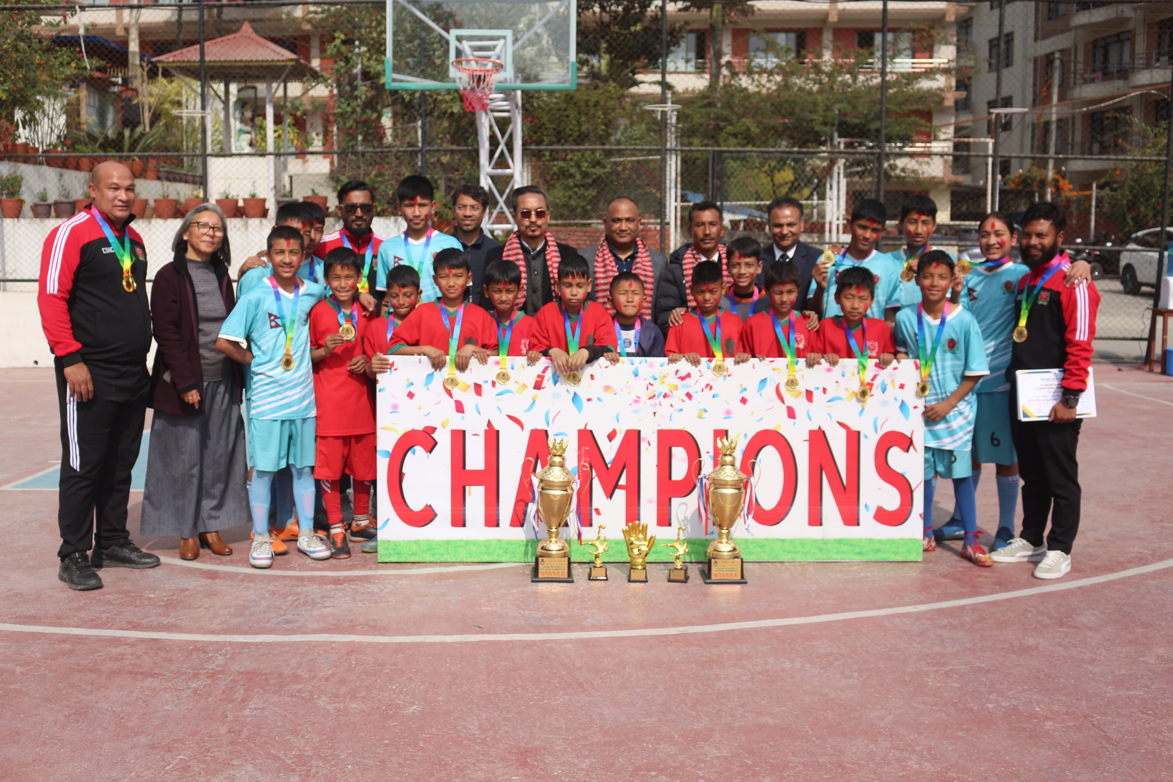 बास्केटबलमा चेल्सी, फुटसलमा ब्रम्हकुञ्ज च्याम्पियन