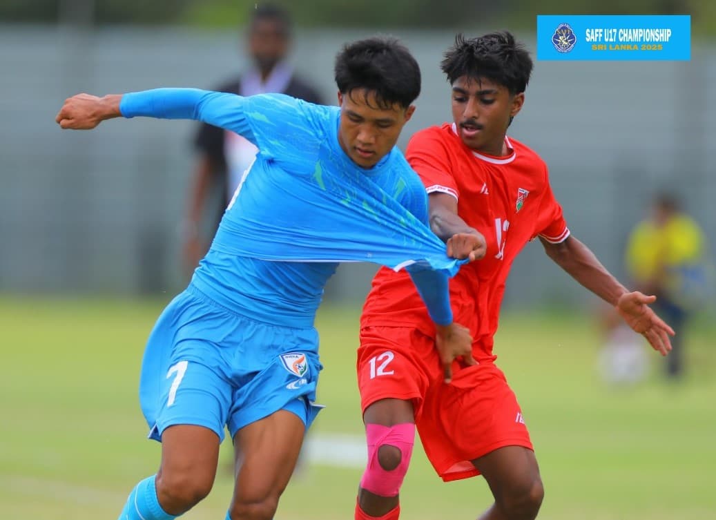 माल्दिभ्सको पोस्टमा भारतको आधा दर्जन गोल