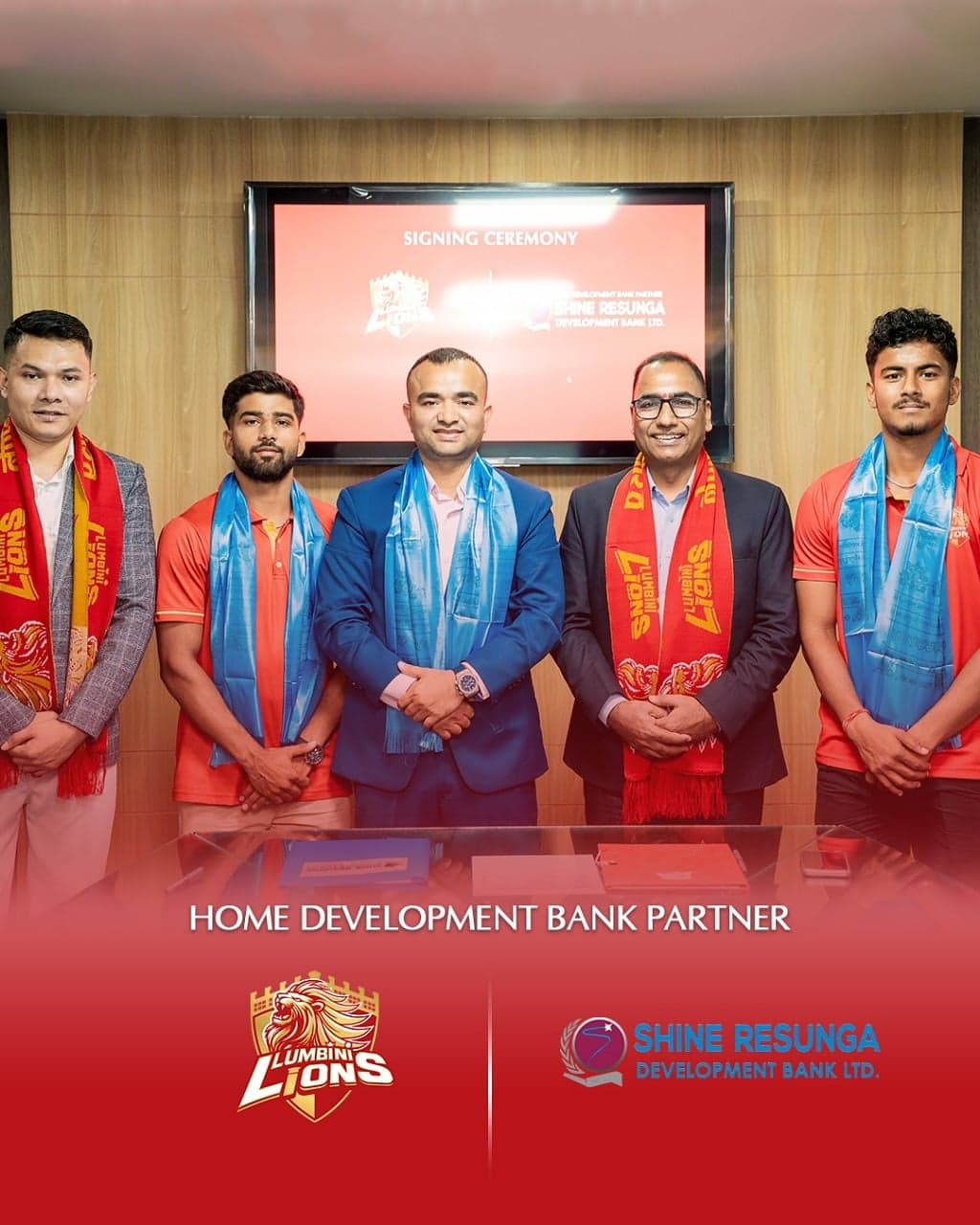शाईन रेसुङ्गा बैंकसँग जाेडियाे लुम्बिनी लायन्स