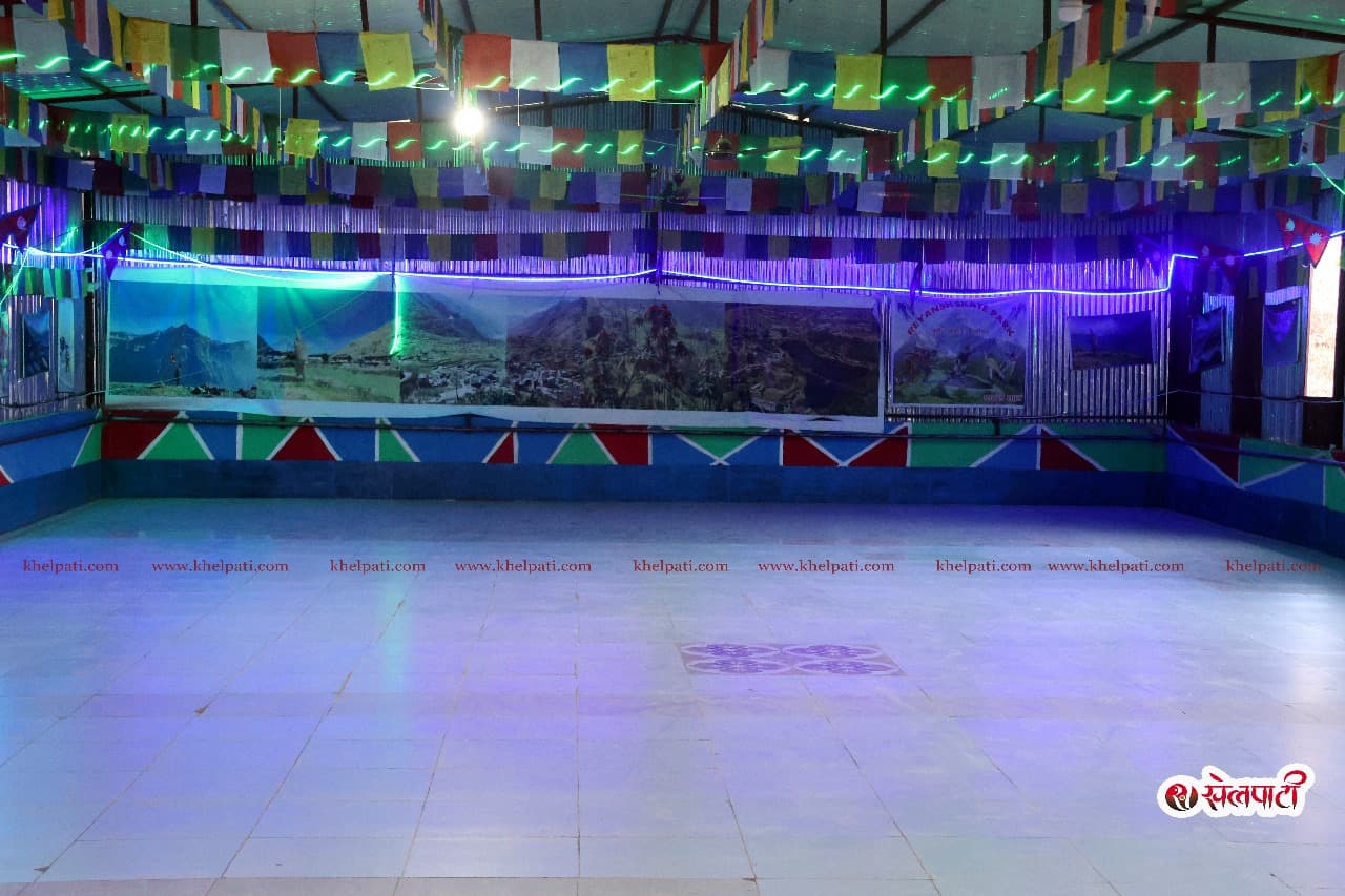 इन्डोर स्केटिङ प्रतियोगिताको तयारी पूरा